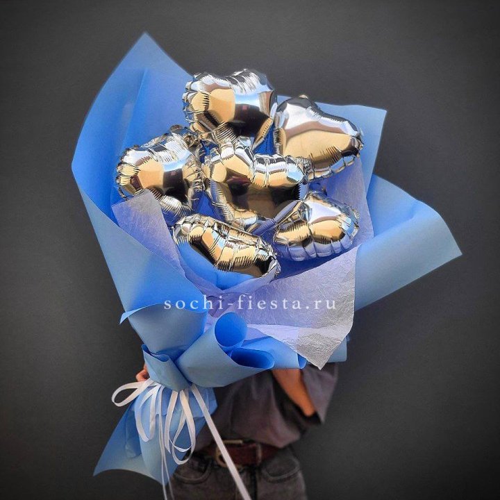 Букет из шаров сердец  №2 в Владивостоке