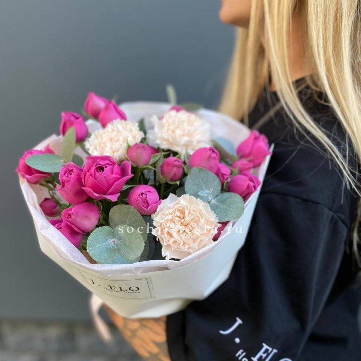 Букет с мисти бабблс №2 в Владивостоке