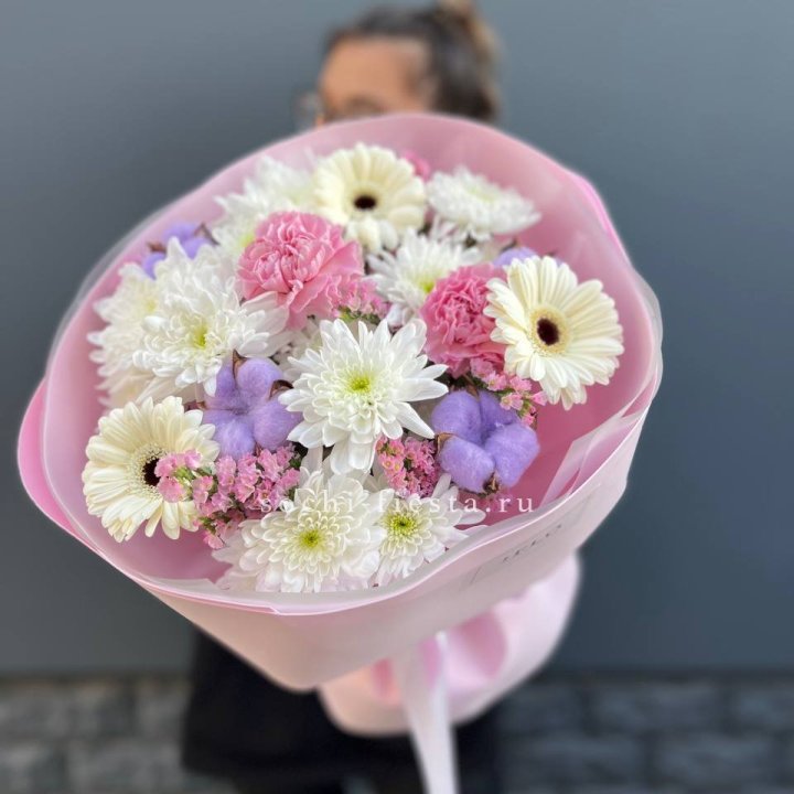 Букет цветов "Пинк спринг" в Владивостоке