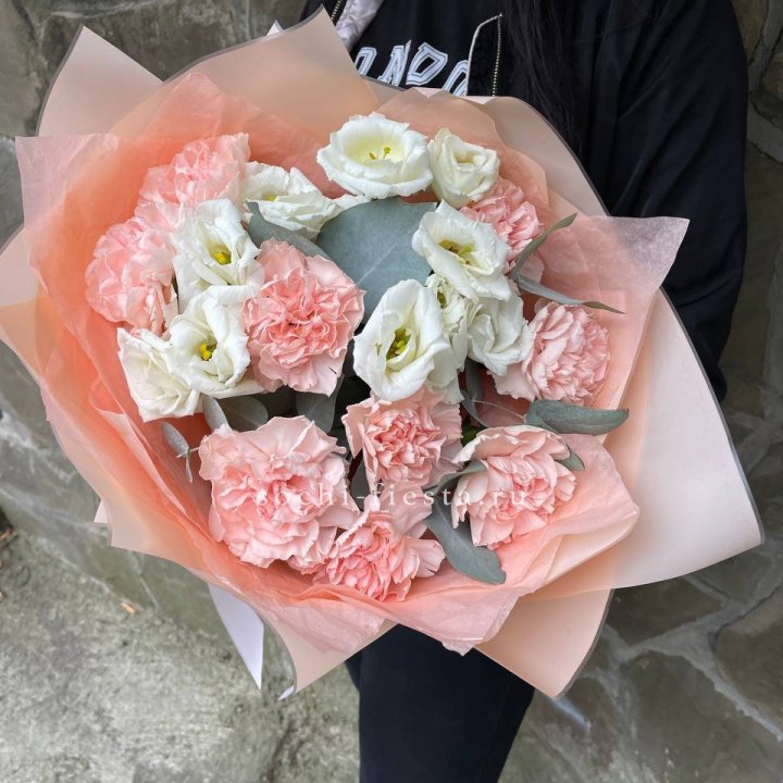  Букет диантусов "Пич" в Владивостоке