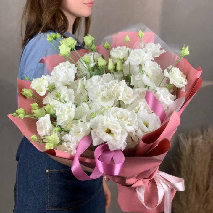 Букет эустом "Пудра" в Владивостоке