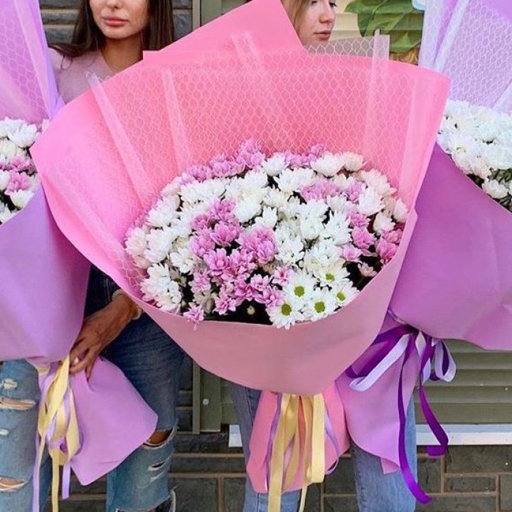 Букет хризантем №3 в Владивостоке