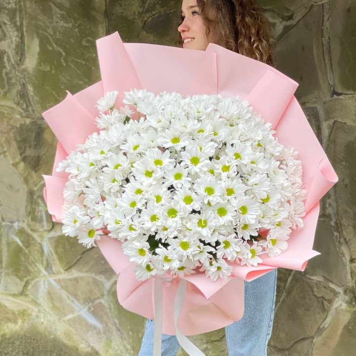  Букет хризантем "Крем" в Владивостоке