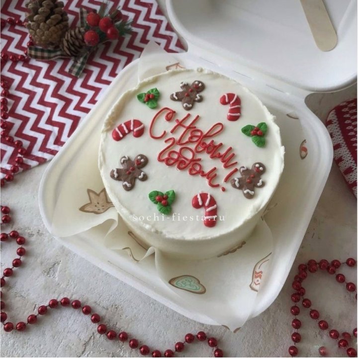 Бенто-торт "С Новым Годом!" в Владивостоке