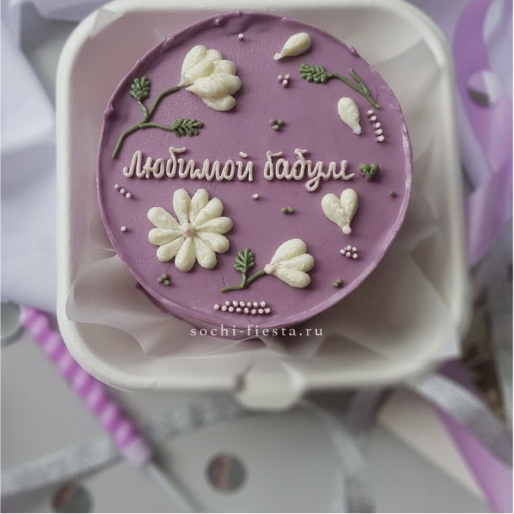 Бенто-торт "Любимой бабуле" в Владивостоке