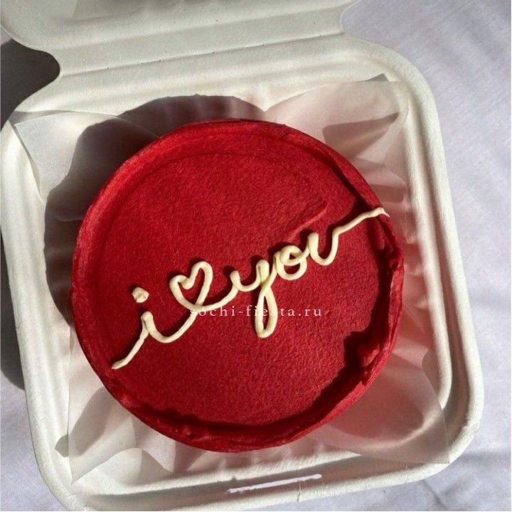 Бенто-торт "Я тебя люблю бесконечно" в Владивостоке