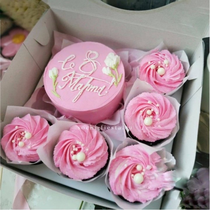 Капкейки и бенто-торт "8 марта!" в Владивостоке