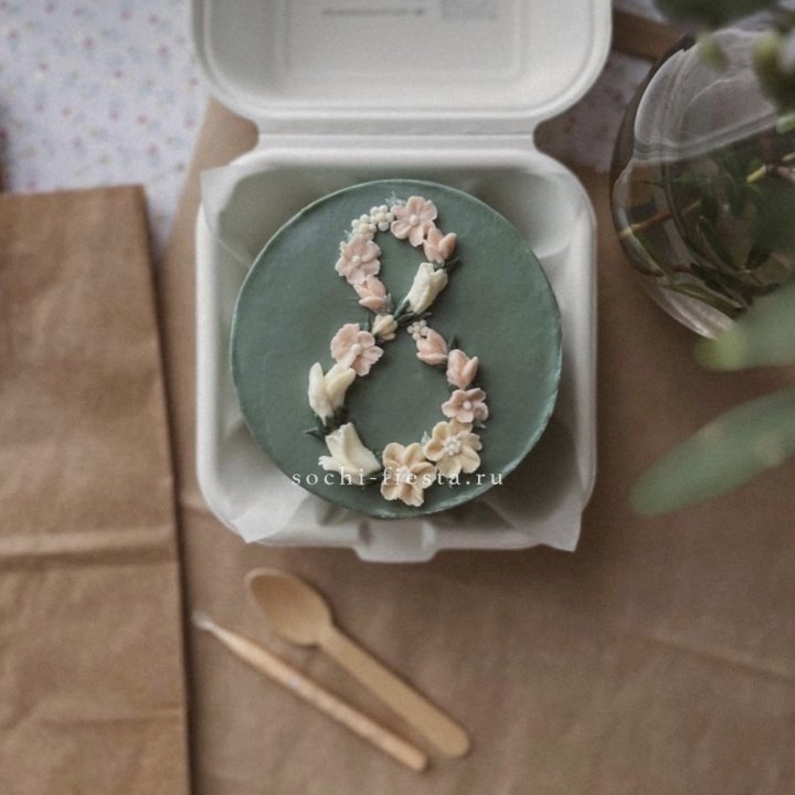 Бенто-торт "8 марта" green  в Владивостоке