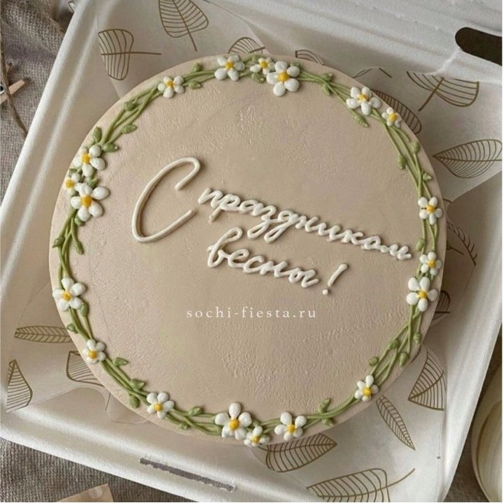 Бенто-торт "C праздником весны!"  в Владивостоке