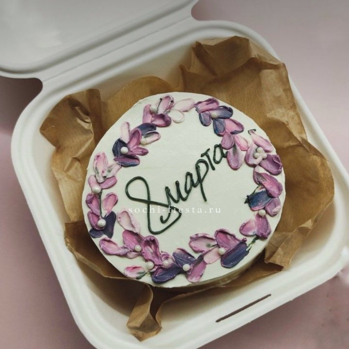 Бенто-торт "8 марта цветы"  в Владивостоке