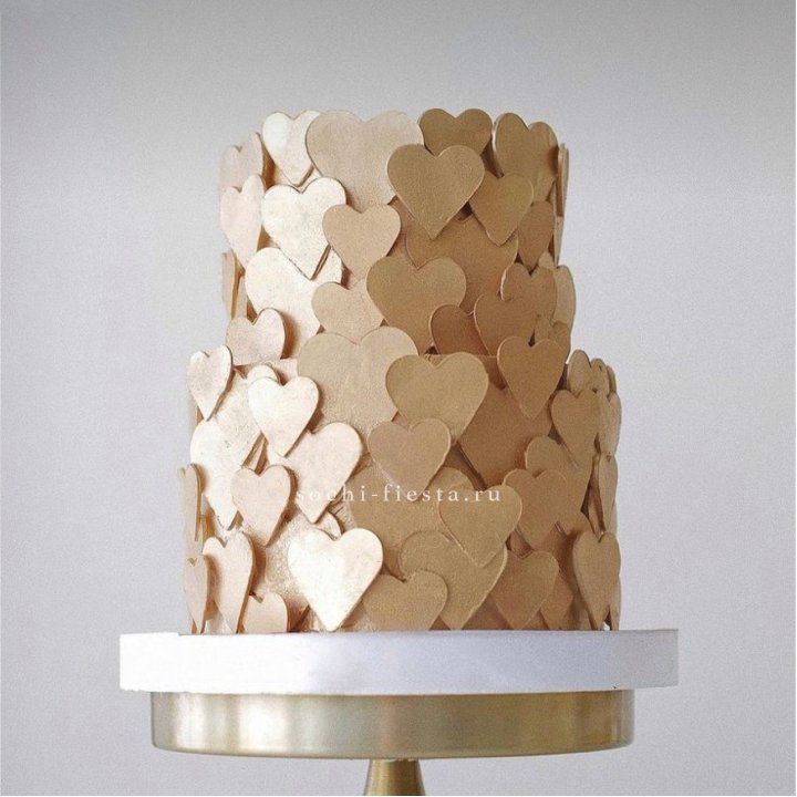 Торт "Hearts" gold в Владивостоке