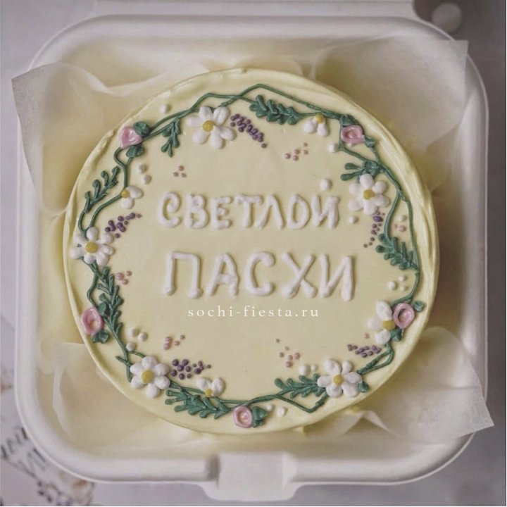 Бенто-торт "Светлой Пасхи" 2 в Владивостоке