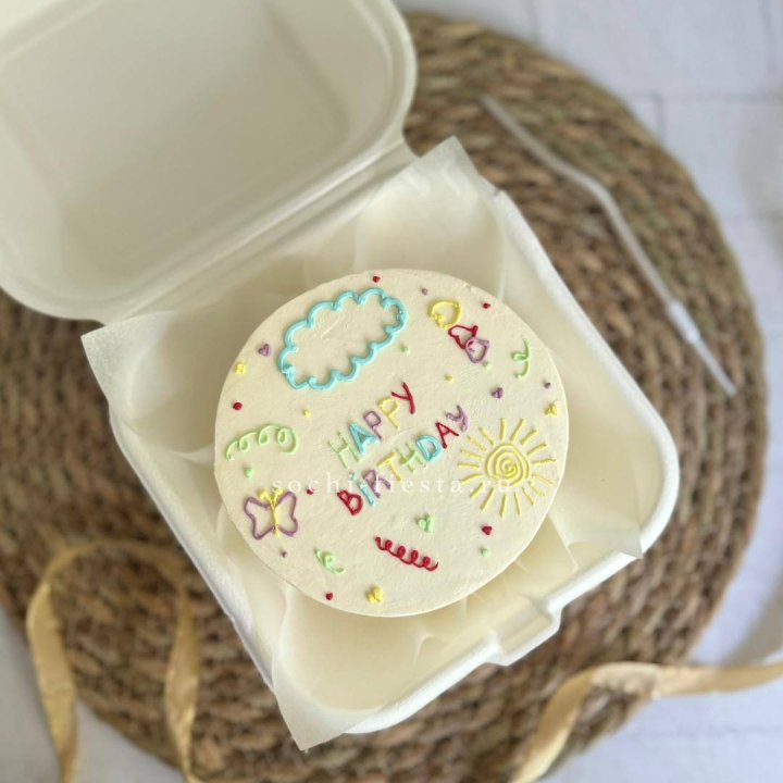 Бенто-торт "С днем рождения!"  в Владивостоке