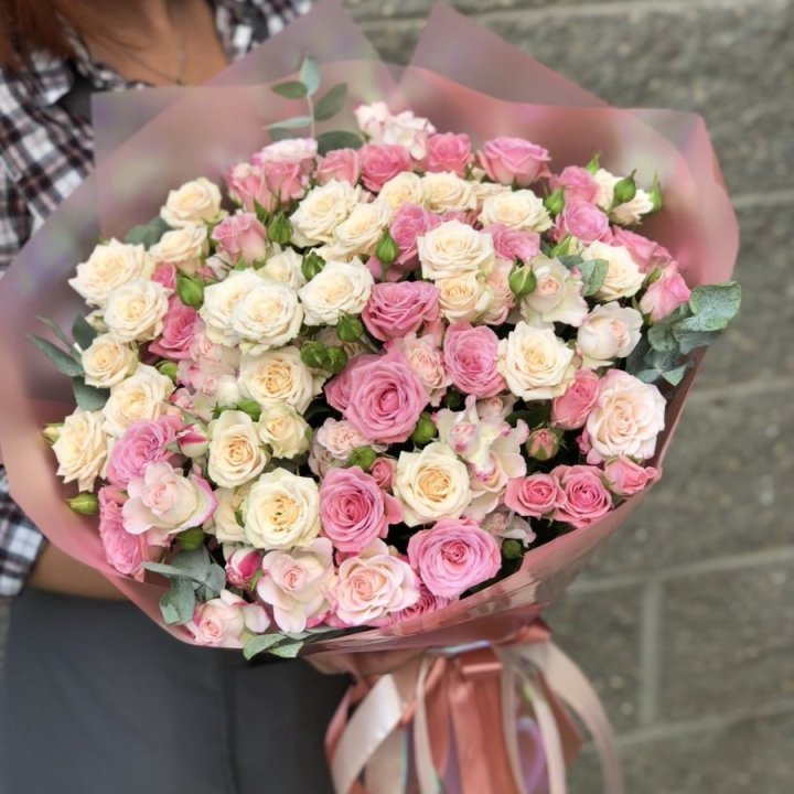 21 кустовая роза в Владивостоке