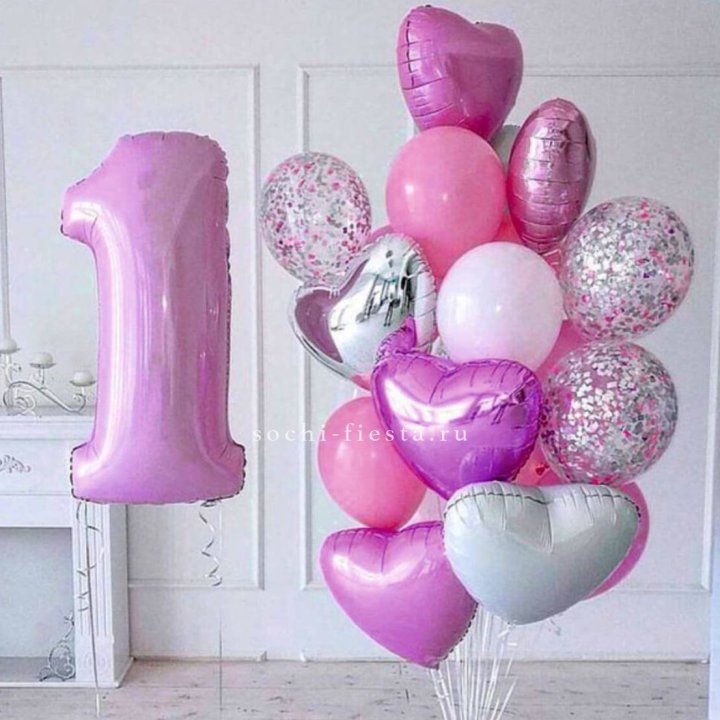 Набор шаров "С днем рождения" в Владивостоке