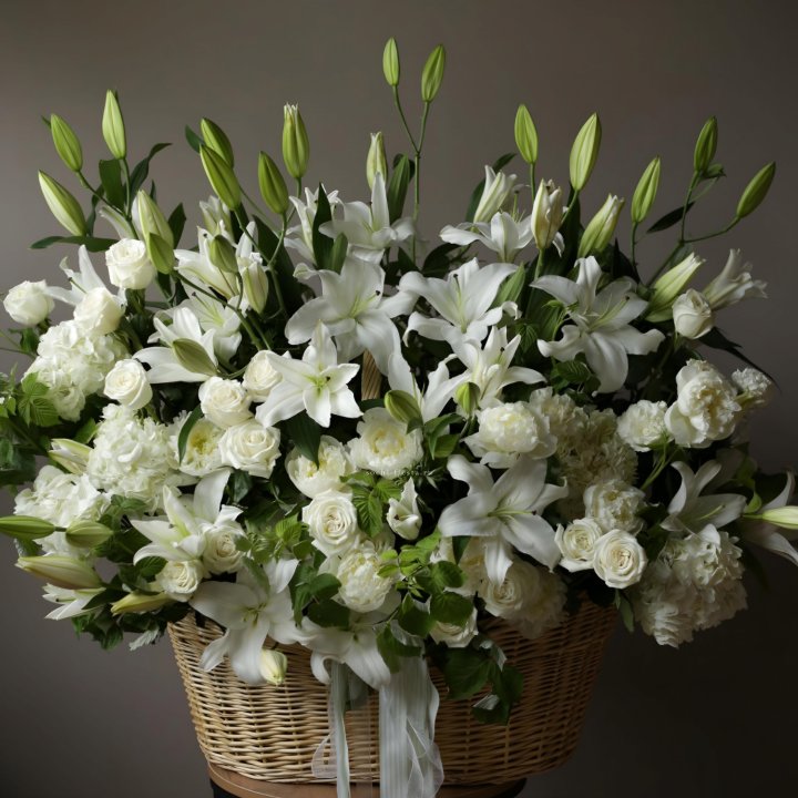 Цветочная корзина макси №3 в Владивостоке