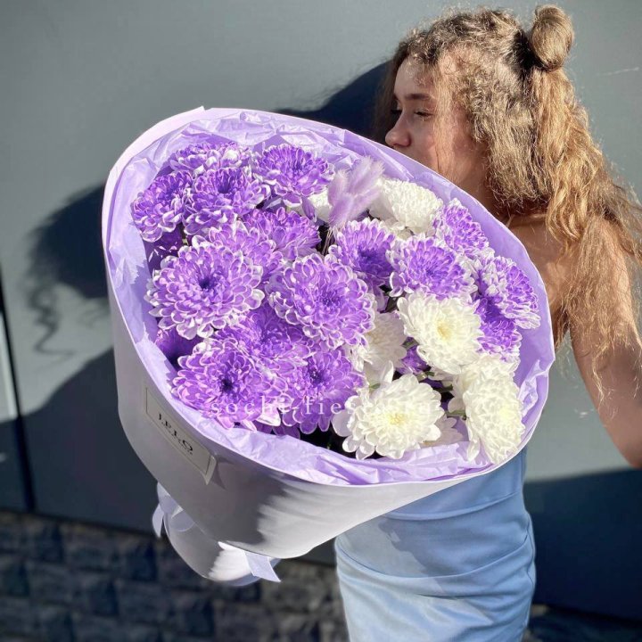  Букет хризантем "Сирена" в Владивостоке