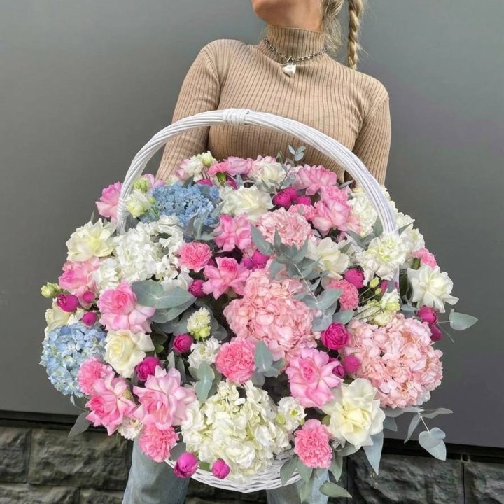 Цветочная корзина №3 в Владивостоке