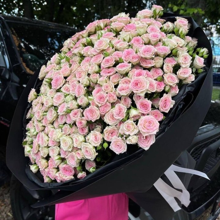 101 кустовая роза "Твистер" в Владивостоке