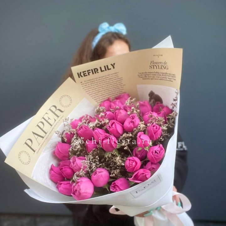 Пионовидные розы баблс №3 в Владивостоке