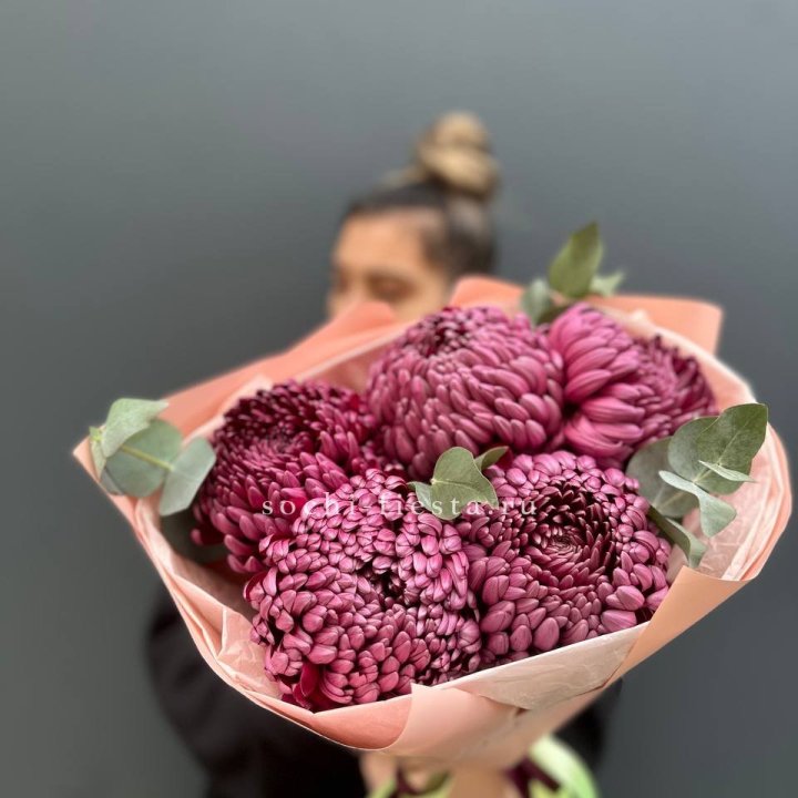 Хризантемы  Бигуди  в Владивостоке