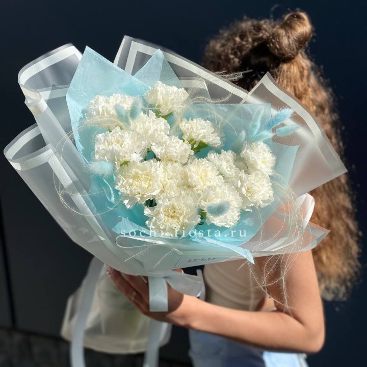 Воздушный букет из диантусов  в Владивостоке
