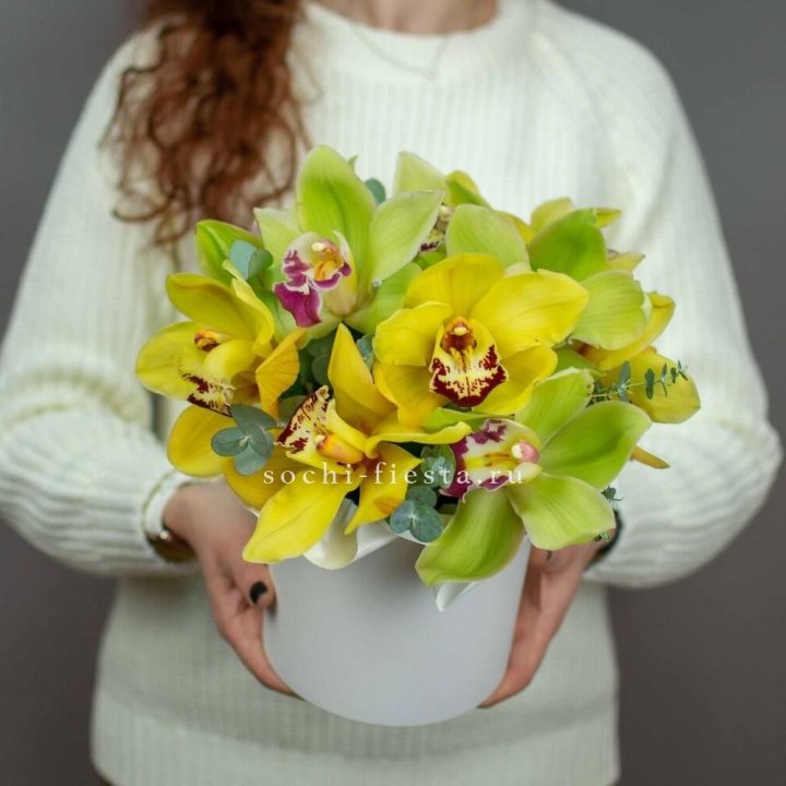 Бокс с орхидей №1 в Владивостоке