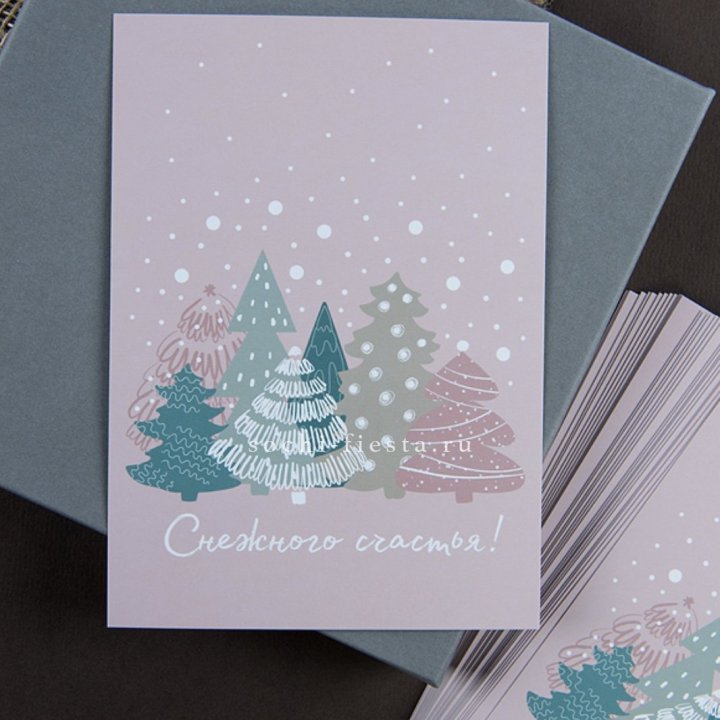 Открытка к букету "Снежного счастья" в Владивостоке