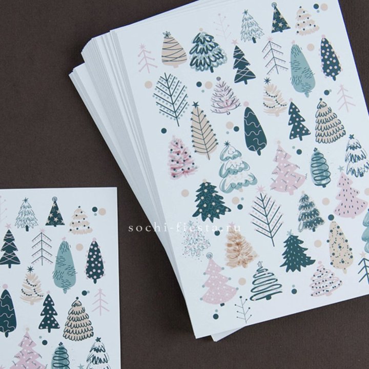 Открытка к букету "Елки" в Владивостоке