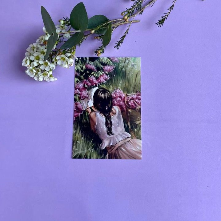 Открытка к букету "Среди пионов" в Владивостоке