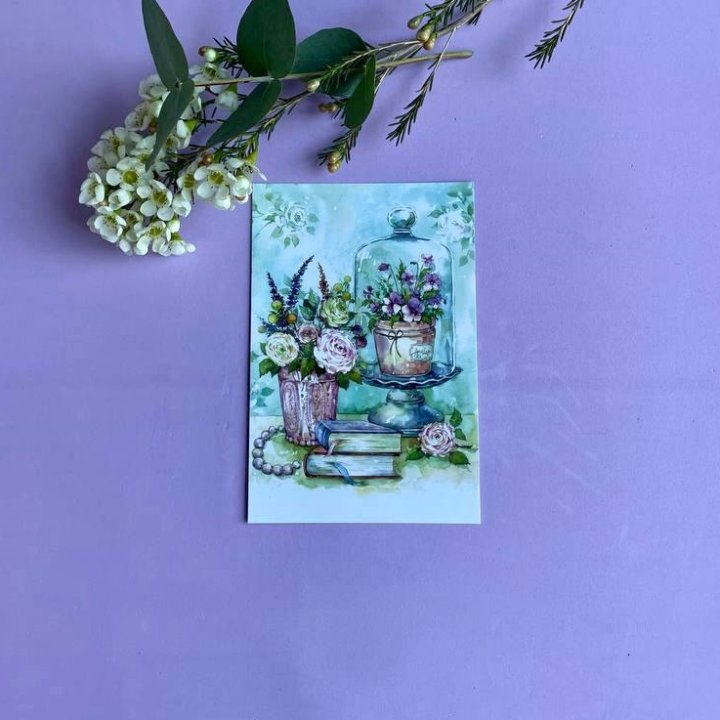 Открытка к букету "Книги" в Владивостоке