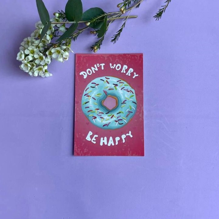 Открытка к букету "Не волнуйся..." в Владивостоке