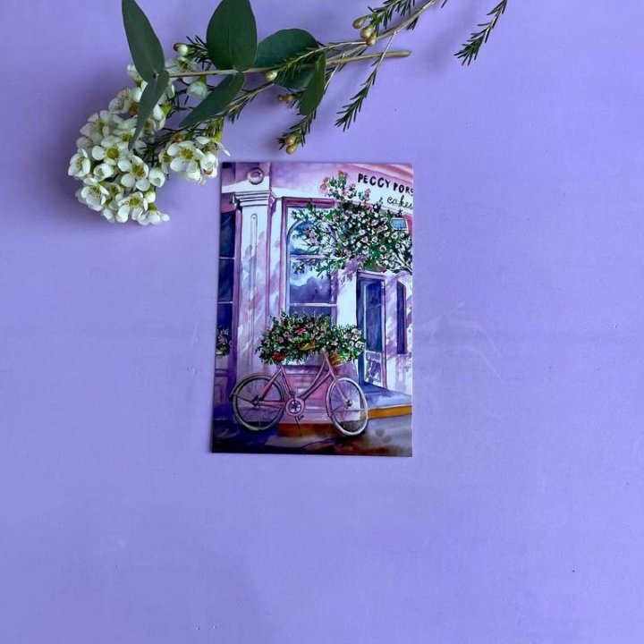 Открытка к букету "Розовый" в Владивостоке