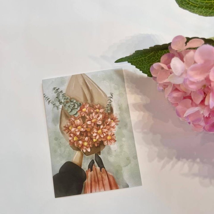 Открытка к букету "Букет" в Владивостоке