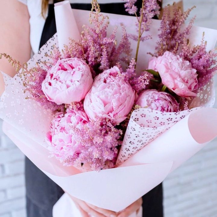 Букет пионов "Мелиса" в Владивостоке