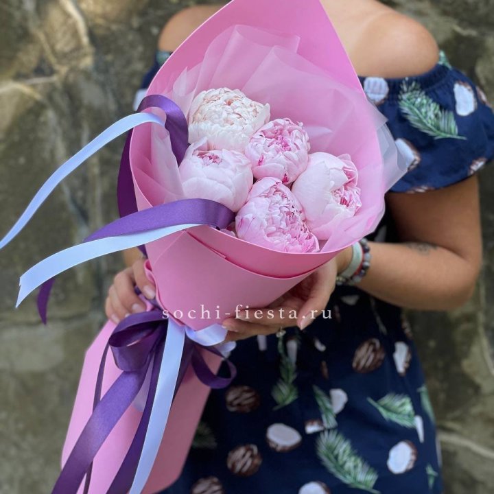 Букет пионов "НАЙ" в Владивостоке