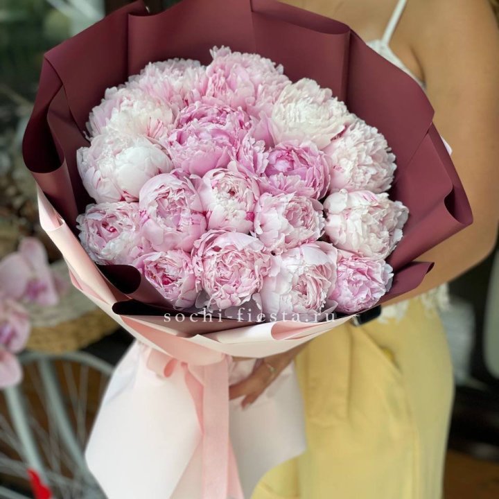 Букет с пионами №5 в Владивостоке