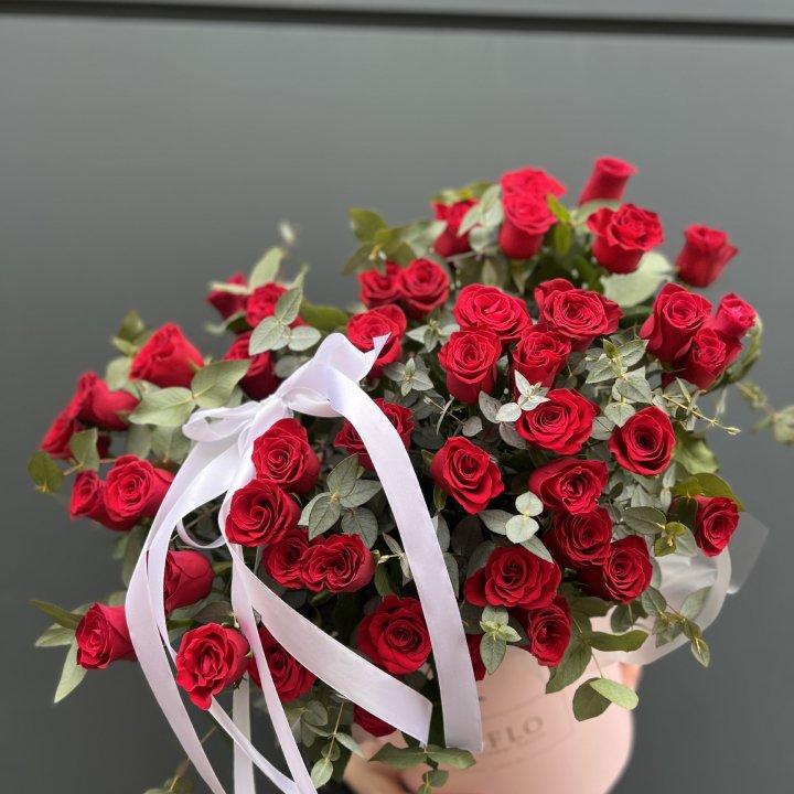 45 Красных роз в боксе "Сеньёрита" в Владивостоке