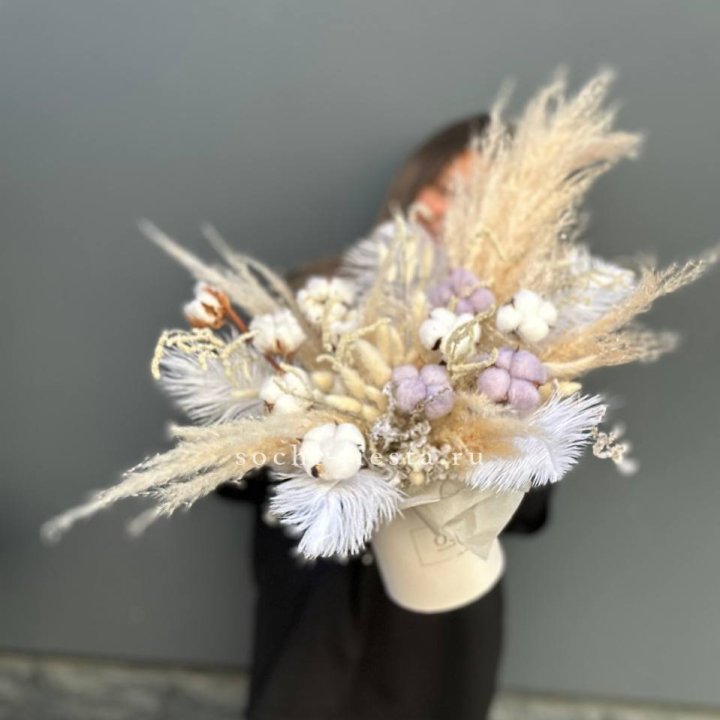 Авторский бокс с сухоцветами №3 в Владивостоке