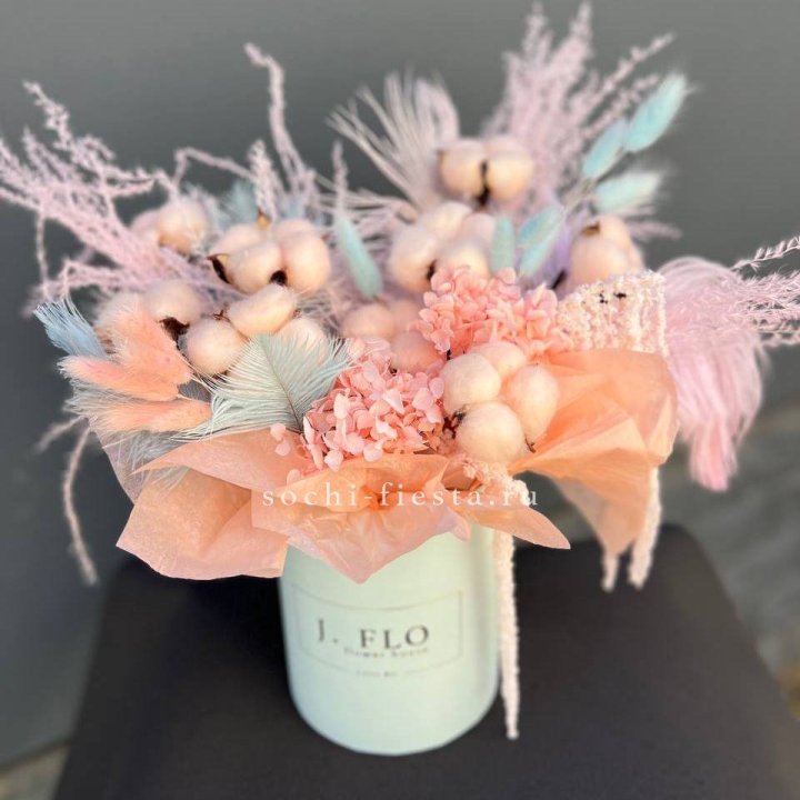 Авторский бокс с сухоцветами №3 в Владивостоке