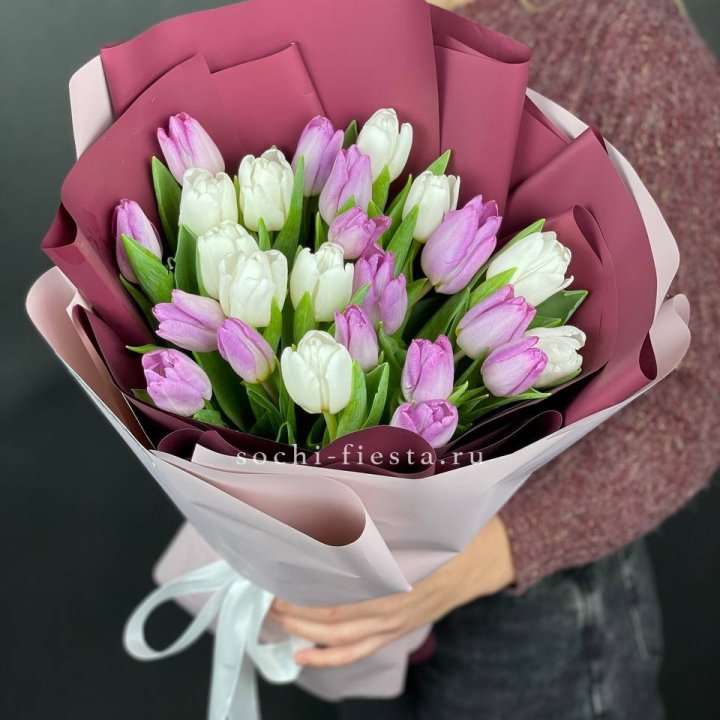25 тюльпанов микс в Владивостоке