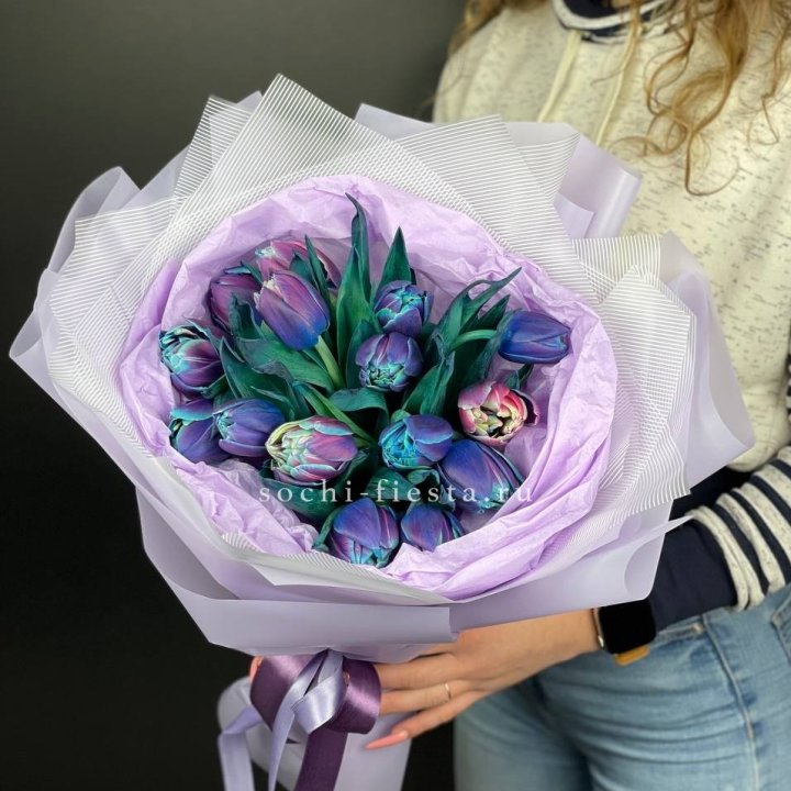 Букет тюльпанов "Пандора" в Владивостоке