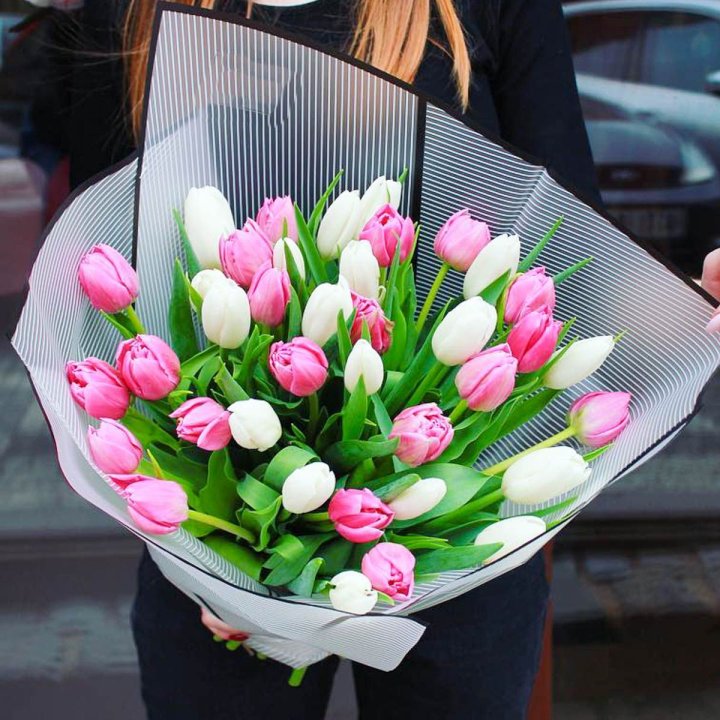 29 тюльпанов микс в Владивостоке